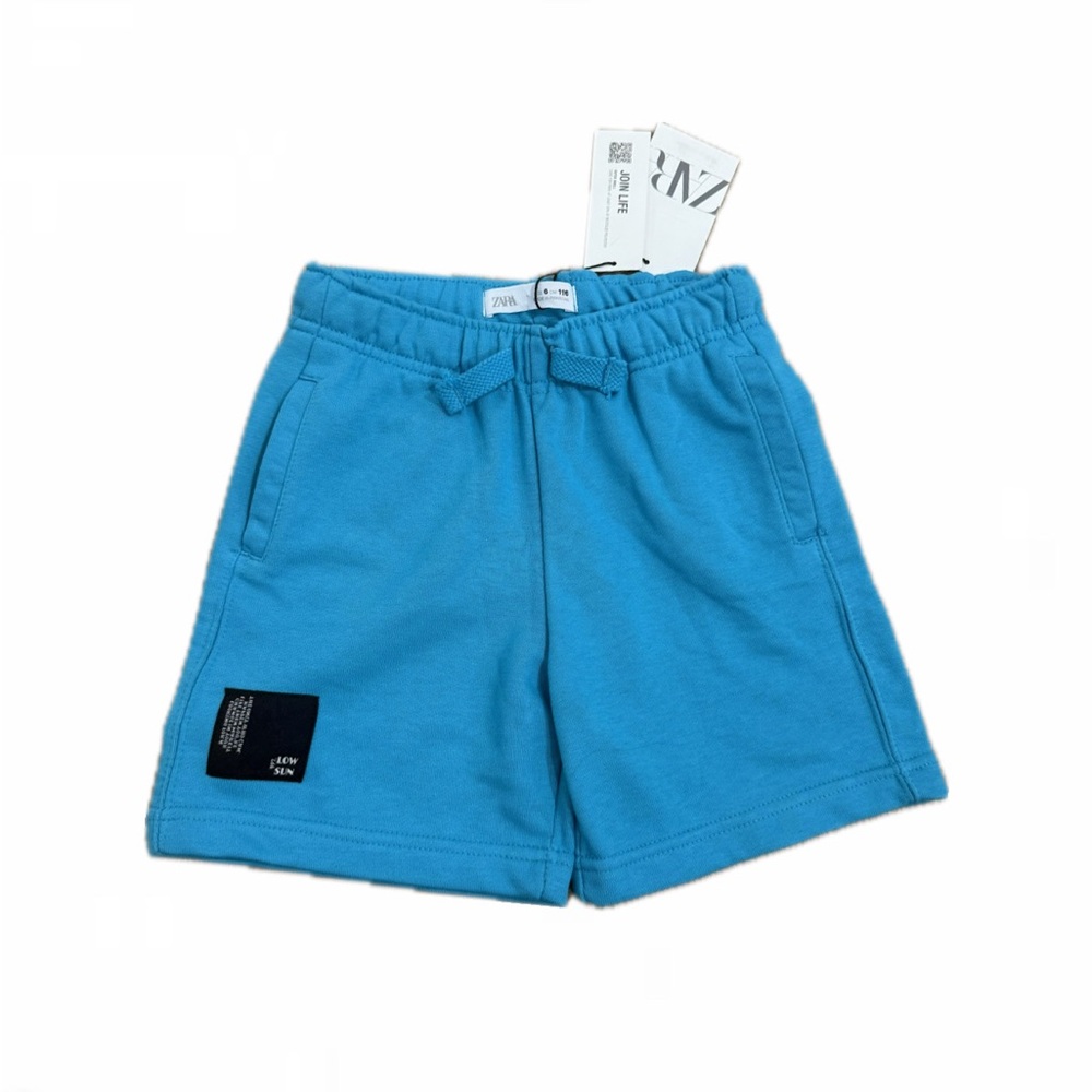 NWT Zara Boy Plush Turquoise Shorts